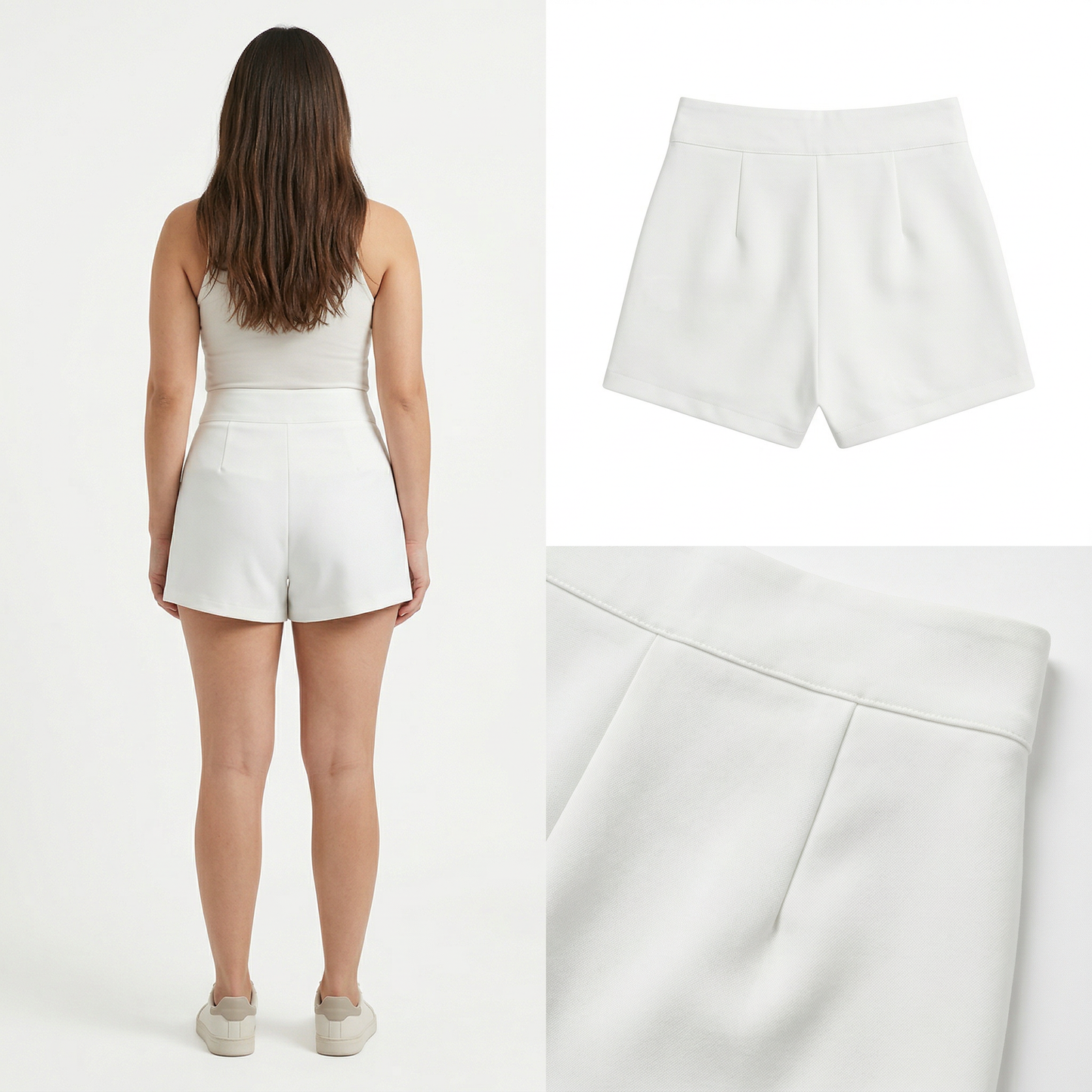 Short de tiro alto elegante y versátil.