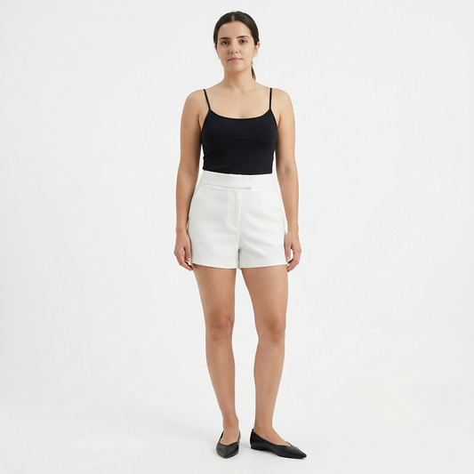 Short de tiro alto elegante y versátil.