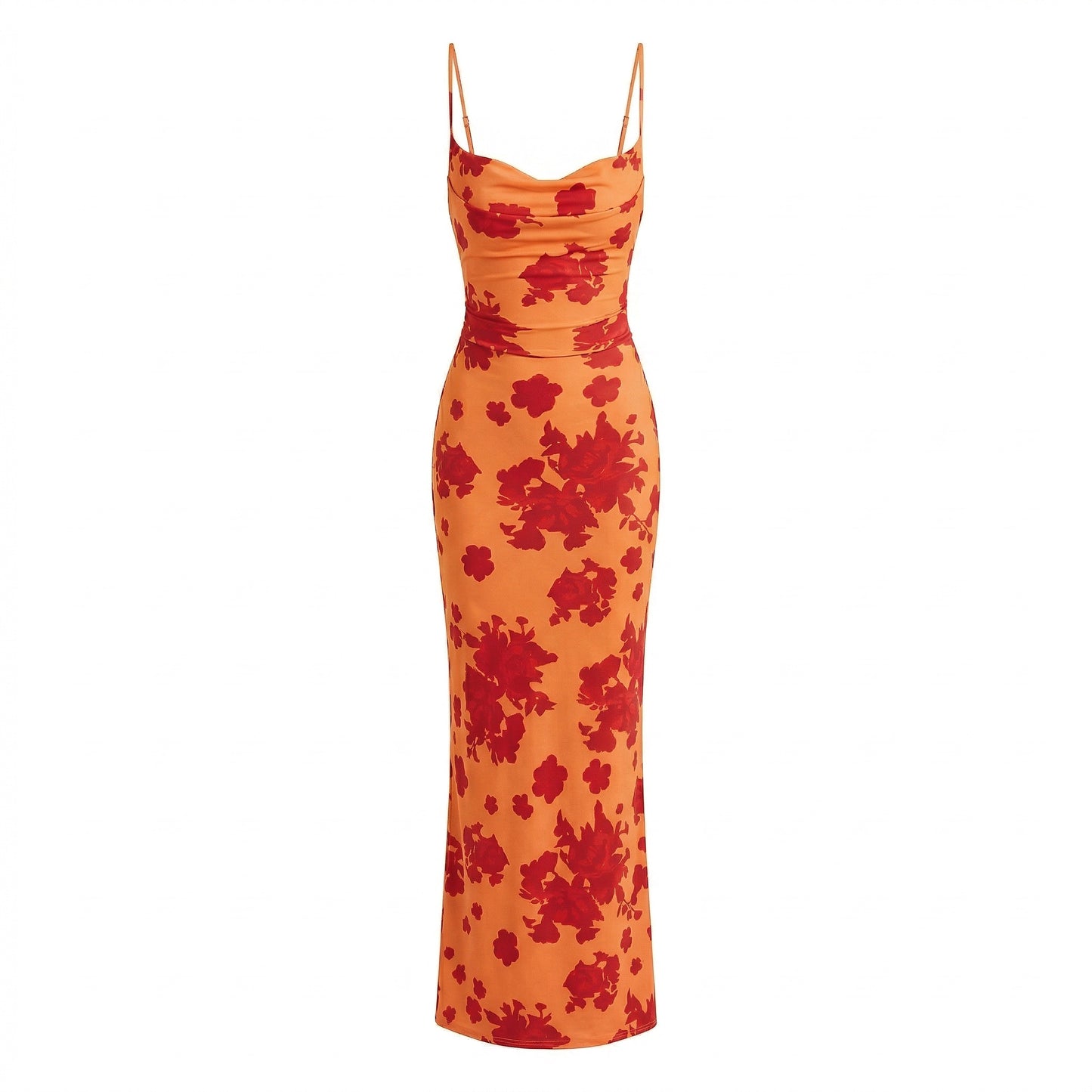 Sienna – Vestido largo halter estampado floral