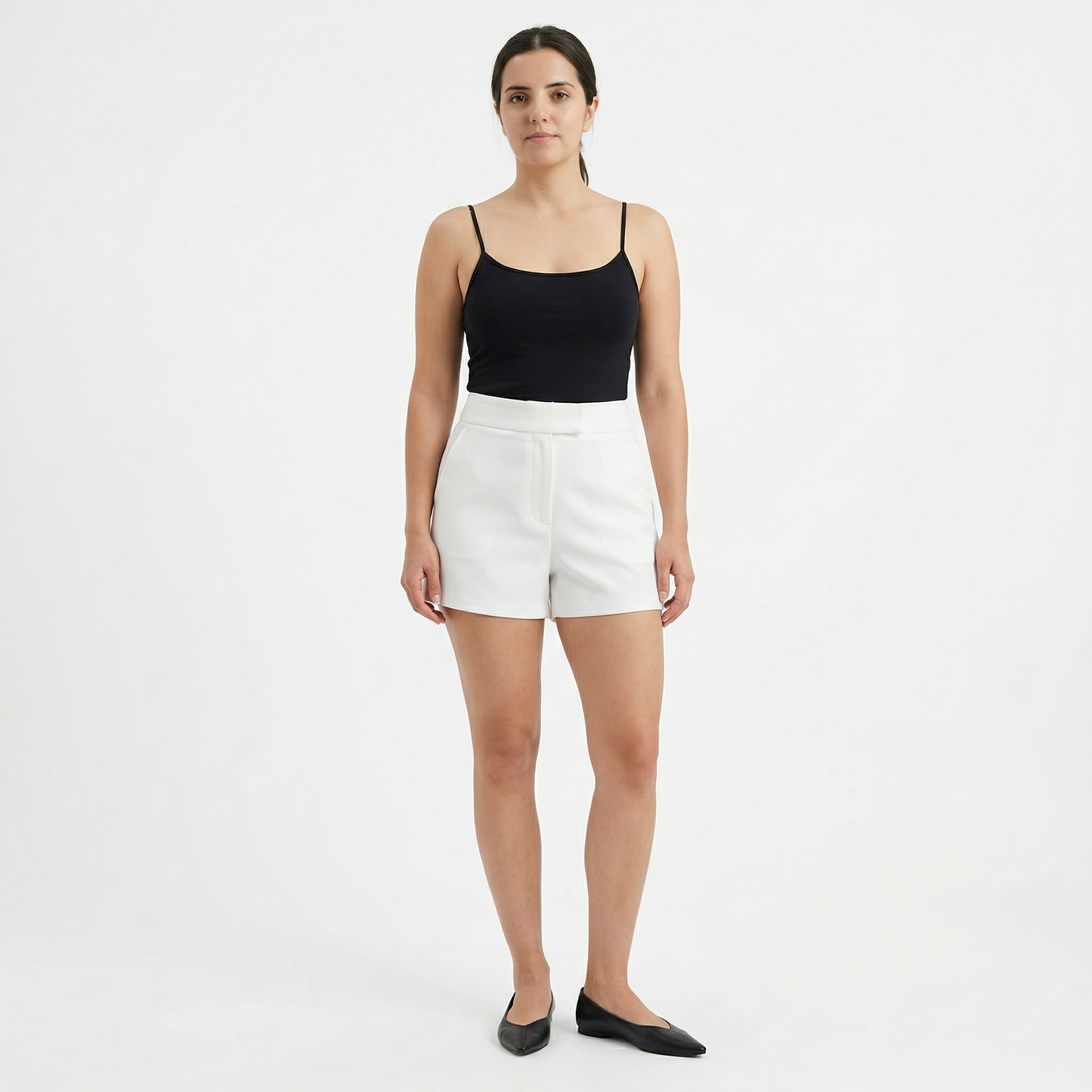 Short de tiro alto elegante y versátil.